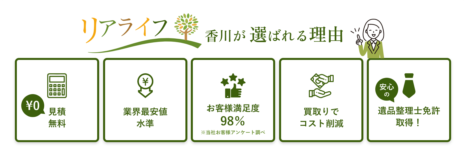 リアライフ香川が選ばれる理由