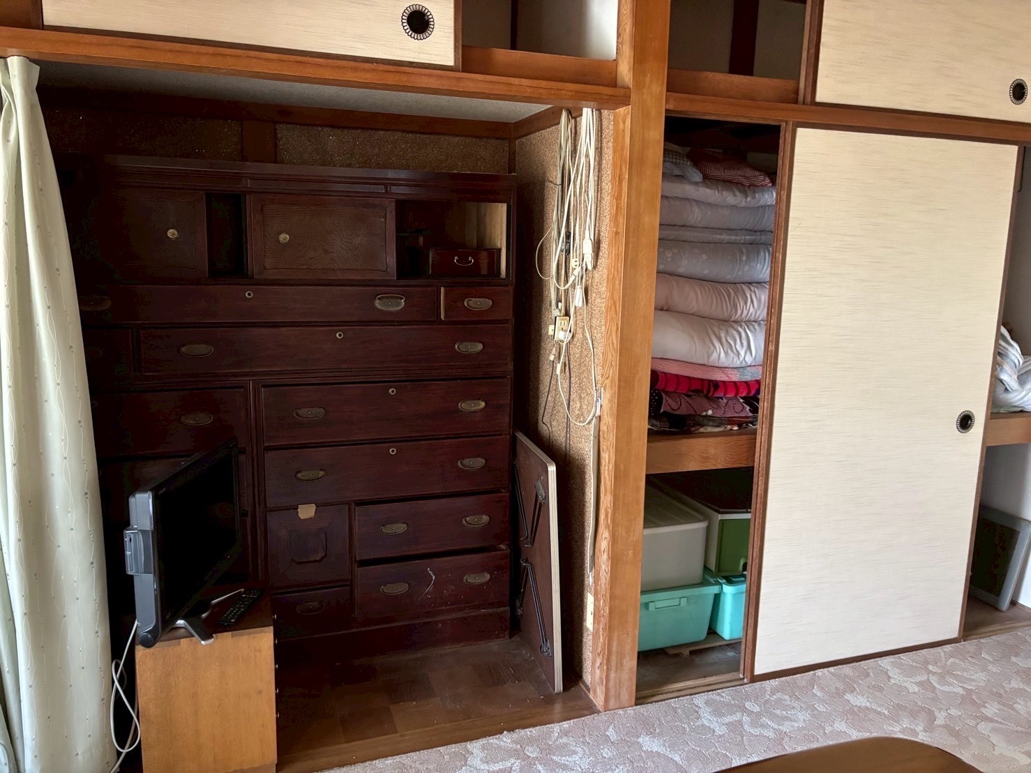 押入れや収納部分の整理
