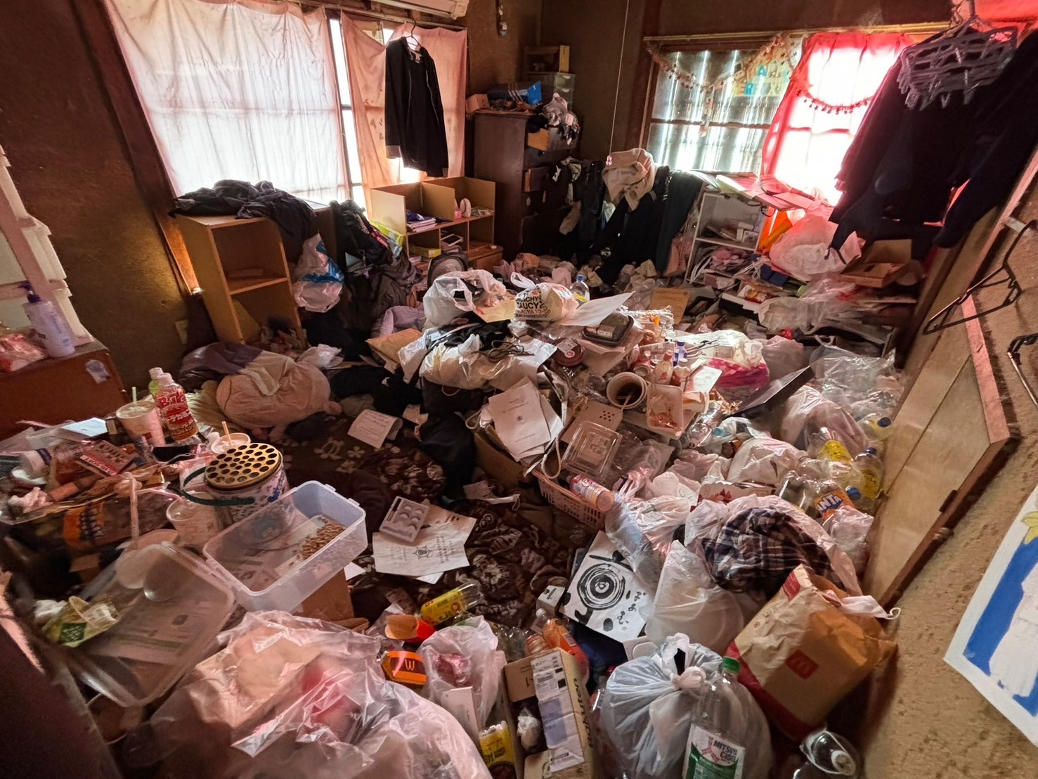 室内のゴミ屋敷状態ビフォー